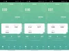 A mobile app interface showing electrical breaker data. Produktbild-Vorschau
