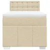 Boxspringbett mit Matratze Creme 90x200 cm Stoff 3286970 Produktbild-Vorschau 4