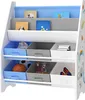 Kinderregal ‘Ponteceso’ mit 2 Ablagefächern und 6 Faltboxen Produktbild-Vorschau 5
