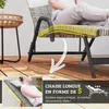 Outsunny Bain de soleil en résine tressée, chaise longue Voir les images du produit 4