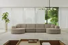 ALTDECOR Ecksofa in U-Form MARI-U2 - 388x171x79,5 cm Braun Produktbild-Vorschau 1
