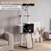 COSTWAY, drapak dla kota, 155 cm, wielopoziomowy kompleks Podgląd zdjęcia produktu 9