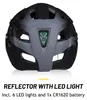 DUNLOP KASK Rowerowy L regulowany czerwone światło LED z Podgląd zdjęcia produktu 6