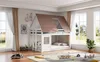 Cama nido de 140 x 200 cm, diseño de casa con tejado a dos Vista previa de la imagen del producto 8