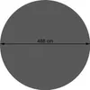 A dark gray circle representing a pool cover with a diameter measurement. Produktbild-Vorschau