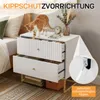 Set di 2 comodini FCH con 2 cassetti, comodini moderni per Anteprima dell’immagine prodotto 4