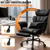 HOFFREE Ergonomická kožená kancelářská židle, vysoká otočná Náhled obrázku produktu 2
