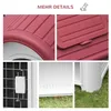 PawHut Hundehütte Outdoor Hundehaus mit Dachluke für kleine Produktbild-Vorschau 7