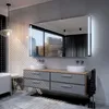 Badspiegel mit LED Beleuchtung - Paris - 80 cm, 60 cm Produktbild-Vorschau 4
