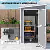 Outsunny Gerätehaus 1,54m³, Gartenhaus mit Pultdach, 122 x Produktbild-Vorschau 6
