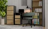 Console avec tiroirs ALMA, anthracite/chêne artisan Voir les images du produit 4