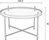Zuiver Cupid Beistelltisch Rund 62,5 Glas/ Metall Schwarz Produktbild-Vorschau 6
