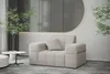 Sofaset Designersofa NANCY 3-2-1 in Stoff Neve Beige Produktbild-Vorschau 3