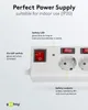 Goobay Steckdosenleiste 6-fach mit Schalter 1,5 m, Weiß, 6x Produktbild-Vorschau 6