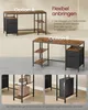 A collage of images showing two different configurations of a desk, along with close-ups of its shelving and storage. Produktbild-Vorschau
