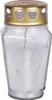 Bougie funéraire "coin" (12,5cm) Bougie funéraire en verre Voir les images du produit 1