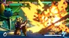 A scene from a video game, likely a fighting game, with characters engaged in combat and explosions. Produktbild-Vorschau