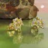 Ohrstecker Ohrringe Ohrschmuck, Baum mit weißen Zirkonia, Produktbild-Vorschau 2