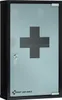 First Aid Only Medizinschrank Schwarz mit Glastür und 3 Produktbild-Vorschau 1