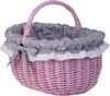 Einkaufskorb / Geschenkkorb aus Weide, Rosa 42x34 H23/36 Produktbild-Vorschau 1