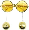 Discokugel-Brille aus Kunststoff, Retro-Funky-Sonnenbrille Produktbild-Vorschau 1