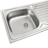 Einbauspüle 86x43,5cm reversible Küchenspüle Edelstahlspüle Produktbild-Vorschau 3