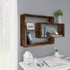 vidaXL Nástěnná police Smoked Oak 104x20x58,5 cm výrobek ze Náhled obrázku produktu 2