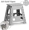 Klappbarer Tritthocker Kunststoff grau 38,5 x 31,5 x 39 cm Produktbild-Vorschau 2