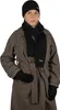 A woman wearing a coat, hat, scarf, and gloves. Produktbild-Vorschau
