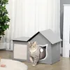 PawHut kattenhol, kattenhuis met krabgedeelte, dubbele Productafbeelding-voorbeeld 2