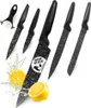 GOURMETmaxx Messerset inkl. Sparschäler - 6-tlg. - schwarz Produktbild-Vorschau 1