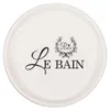 Clayre & Eef Zeepbakje, diameter 12 cm, hoogte 3 cm, wit, Productafbeelding-voorbeeld 1