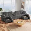 Merax U-Form Ecksofa mit 2 Hockern, USB-, Type-C, Produktbild-Vorschau 5
