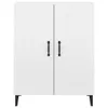 Sideboard Hochglanz-Weiß 69,5x34x90 cm Holzwerkstoff Produktbild-Vorschau 8