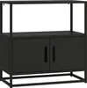 Aktenschrank 'Hailuoto' 80 x 40 x 82 cm Stahl Schwarz Produktbild-Vorschau 4