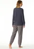 Schiesser Damen Schlafanzug lang 48  graphit Stück Produktbild-Vorschau 6