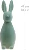 Dekofigur Osterhase samtig beflockt für Tischdeko und Produktbild-Vorschau 3