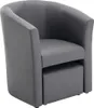 Lounge-Sessel & Hocker - Kunstleder - Grau - JOVANA Produktbild-Vorschau 3