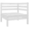 11-tlg. Garten-Lounge-Set Massivholz Kiefer Weiß Produktbild-Vorschau 3