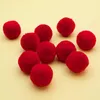 Vintageparts Pompons Polyester in Ziegelrot 30 mm, 10 Stück Produktbild-Vorschau 2