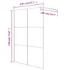 vidaXL Sprchová zástěna pro sprchový kout černá 140x195 cm Náhled obrázku produktu 7