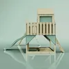 OutdoorToys Spielturm Oscar aus Holz in Grün Trapezschaukel Produktbild-Vorschau 5