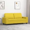 vidaXL 2-Sitzer-Sofa Hellgelb 140 cm Stoff Produktbild-Vorschau 2
