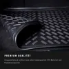 A close-up of a black car trunk liner with a textured pattern, partially rolled up. Produktbild-Vorschau