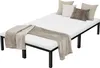 A product image showing a bed frame with a mattress and bedding. Podgląd zdjęcia produktu