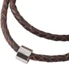 Lederkette geflochten Leder-Band Halskette mit Anhänger Produktbild-Vorschau 1