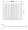 DEOS Griglia per barbecue in acciaio inox 50 × 45 cm Anteprima dell’immagine prodotto 6
