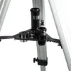 A close-up view of a telescope accessory tray with eyepieces attached to a tripod. Produktbild-Vorschau