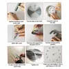 DIY Zegar ścienny Bezramowy lustrzany zegar ścienny 3D Duża Podgląd zdjęcia produktu 14