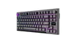 A close-up, angled view of a gaming keyboard against a white background. Produktbild-Vorschau